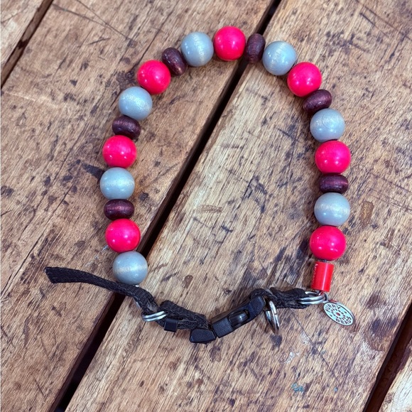 Colorful Beaded Large Dog collar - Picture 1 of 4